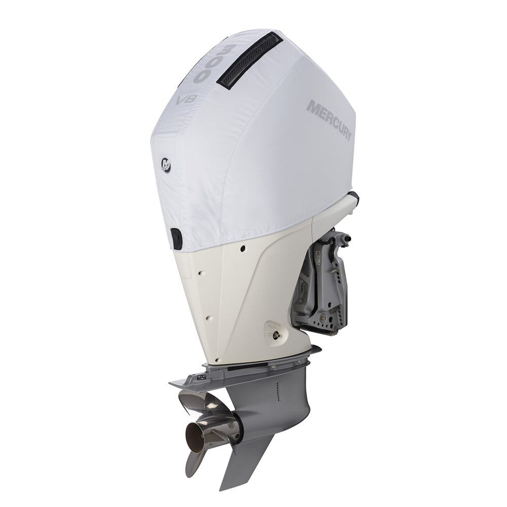 Mercury 8M0228523 Vented Splash Cover for 4.6L V8 300hp Outboard Engines, White