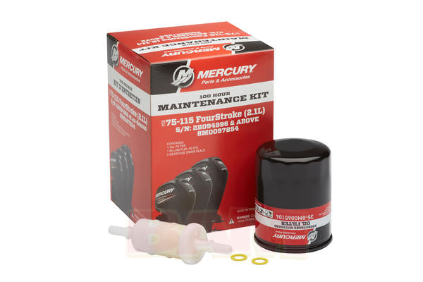 Mercury OEM 100 Hr Maintenance Kit - 75-115 HP FourStroke 2.1L Outboard 8M0097854
