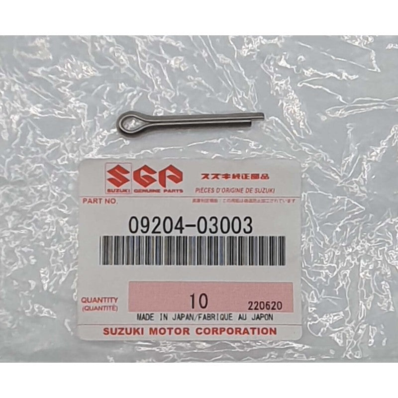 Genuine Suzuki 09204-03003 propeller cotter pin in original Suzuki packaging