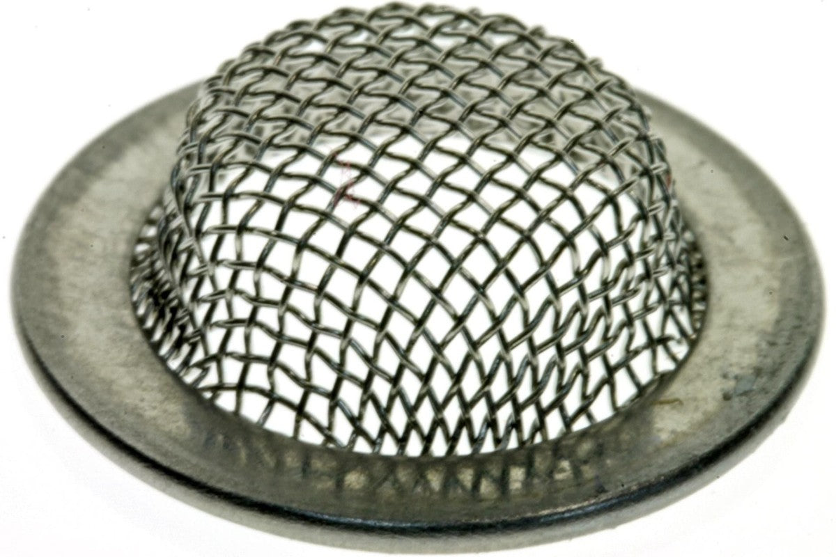 Suzuki 16510-91J00 oil filter screen closeup for DF4 DF5 DF6 outboards