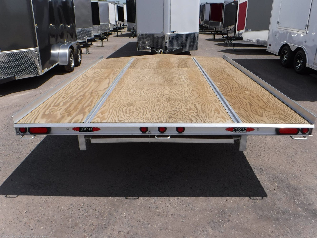 Floe 12' Drive On/Off Snowmobile Trailer