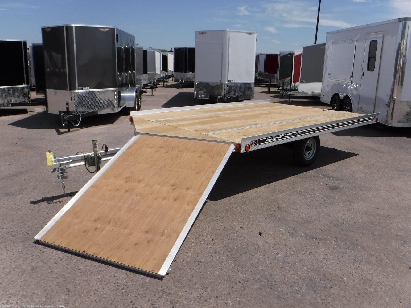 Floe 12' Drive On/Off Snowmobile Trailer