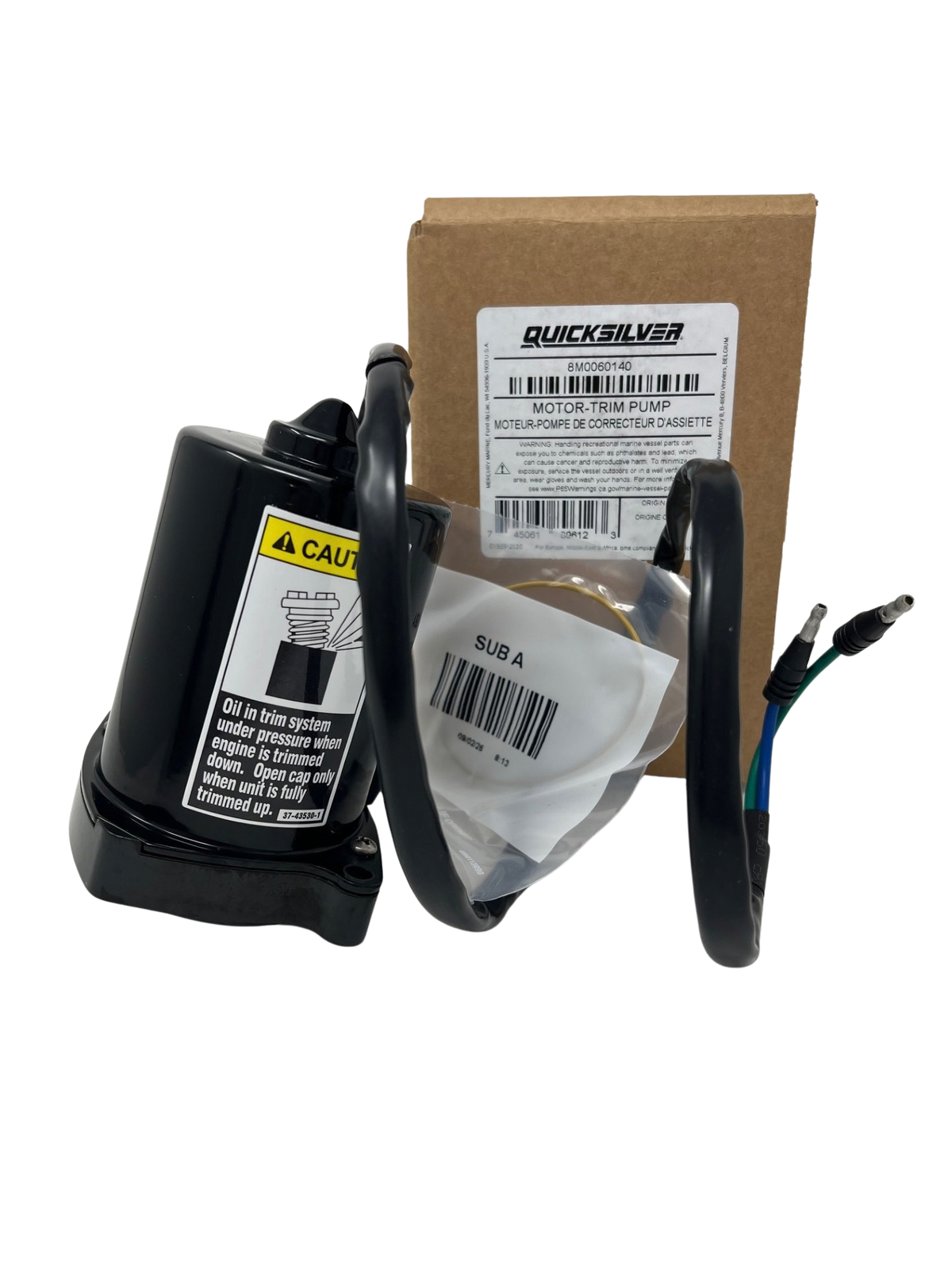 Quicksilver 8M0060140 Trim Motor Mercury 150 HP FourStroke SeaPro Pro XS motor pump