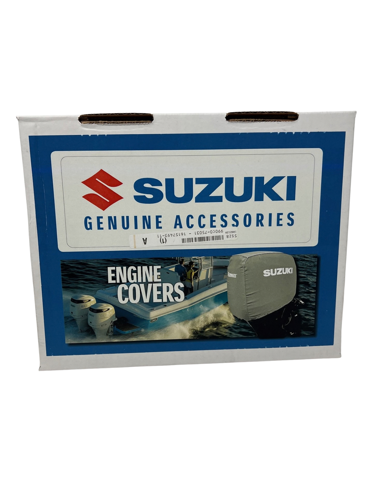 Suzuki 990C0-75031 OEM Engine Storage Cover for DF150AP/DF175AP/DF200A front of box