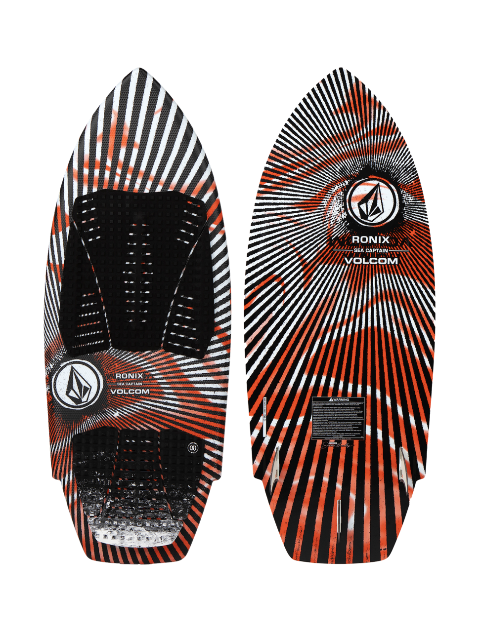 Ronix Volcom Sea Captain Wakesurf Board - White / Red