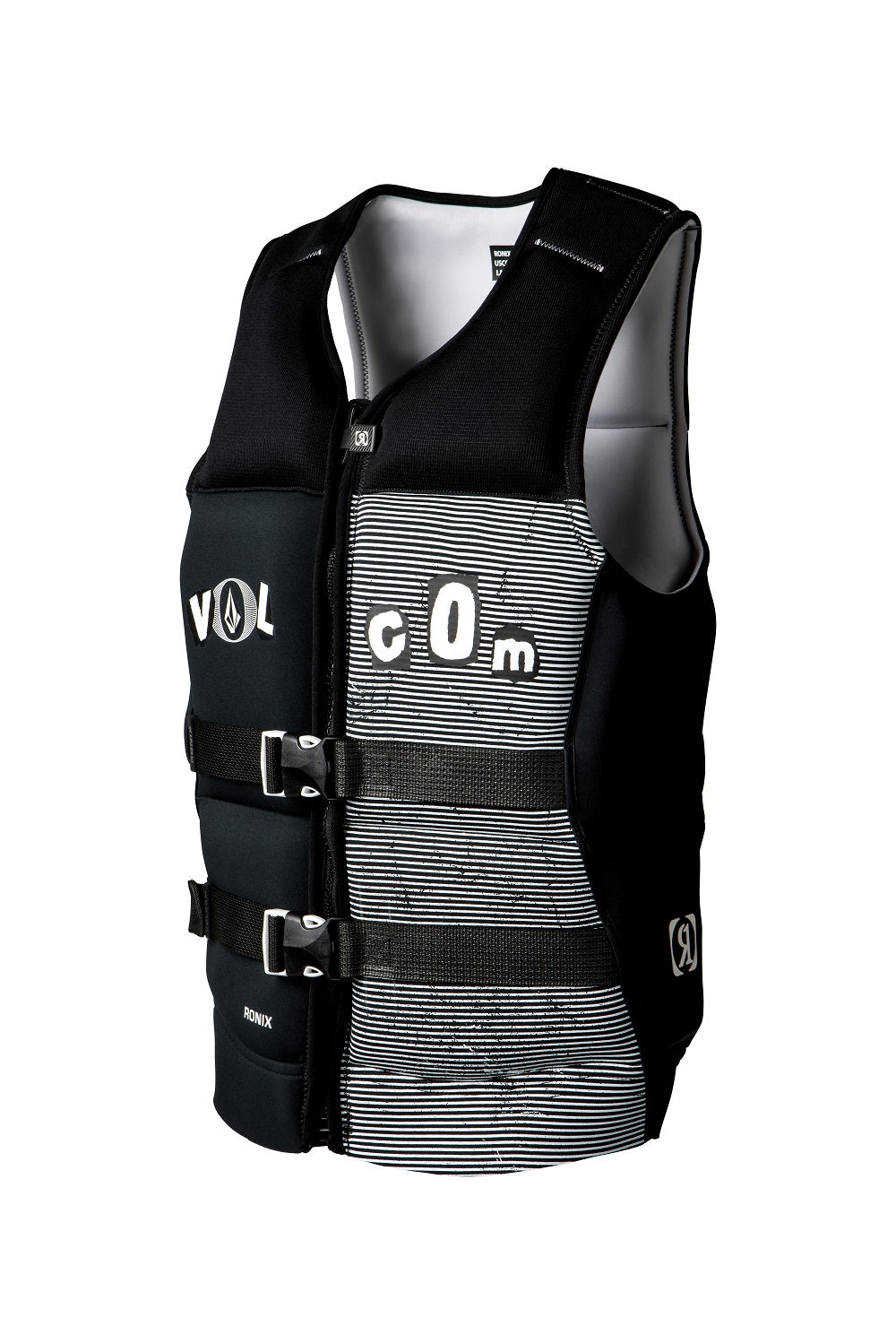 Ronix Volcom Capella 3.0 CGA Life Vest — Black / White Clippings Side