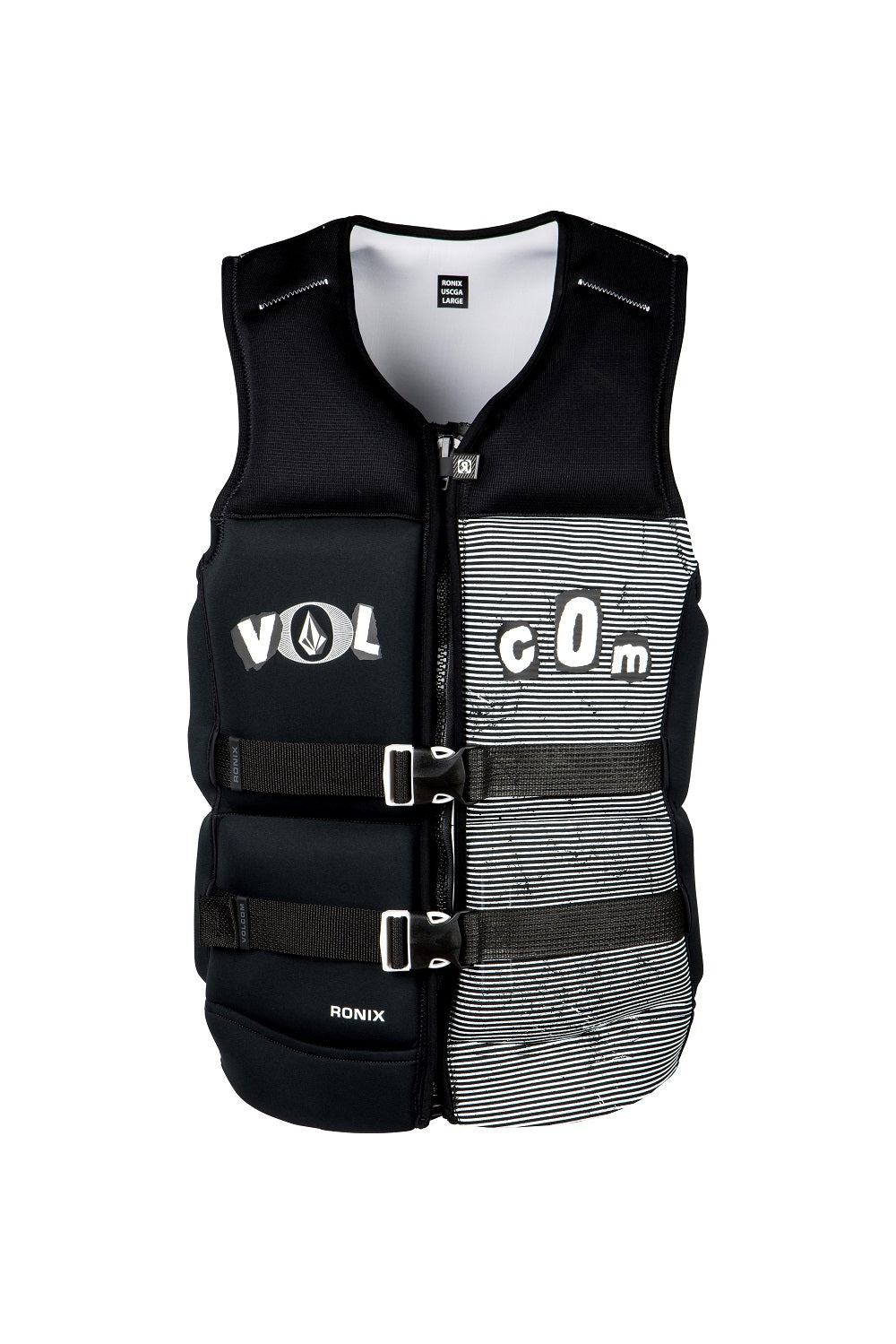 Ronix Volcom Capella 3.0 CGA Life Vest — Black / White Clippings