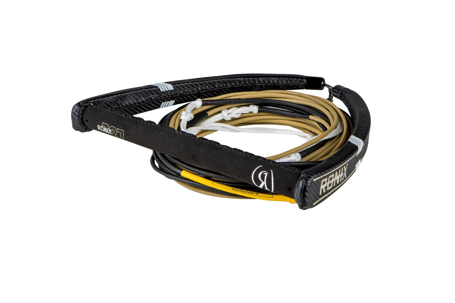 Ronix 727 Pro Foil Combo - 14in. Handle - 77.5ft. 10-Sect. R8 Rope - Black/Gold