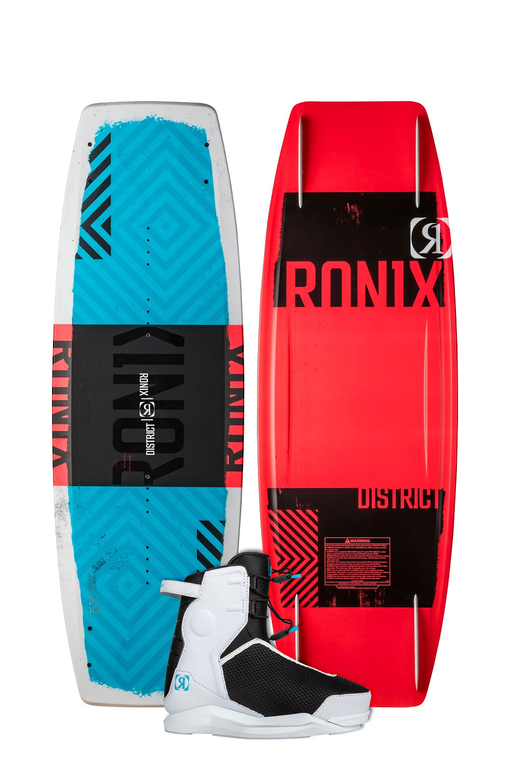 Ronix District 129 Wakeboard with Vision Pro Boots — Size 4–5