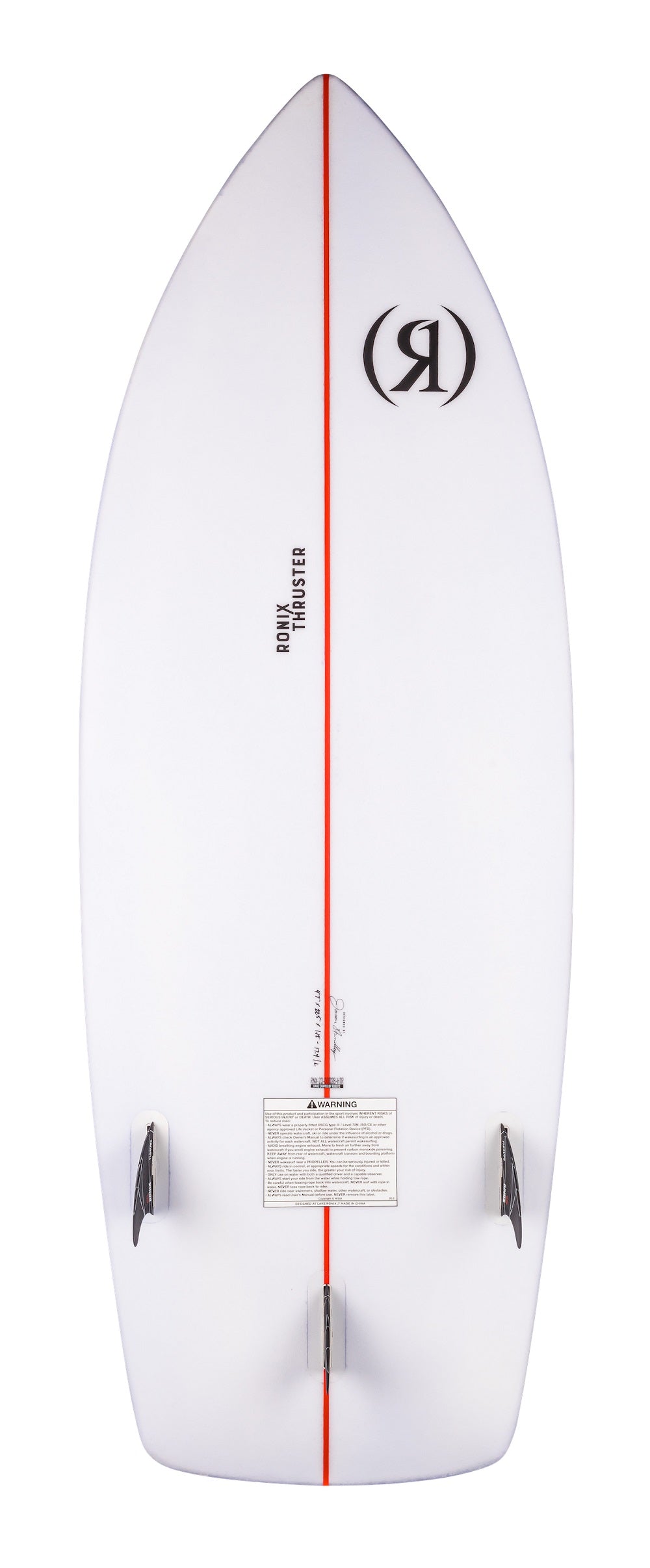 Ronix Flyweight - Thruster - Glacier White / Fire