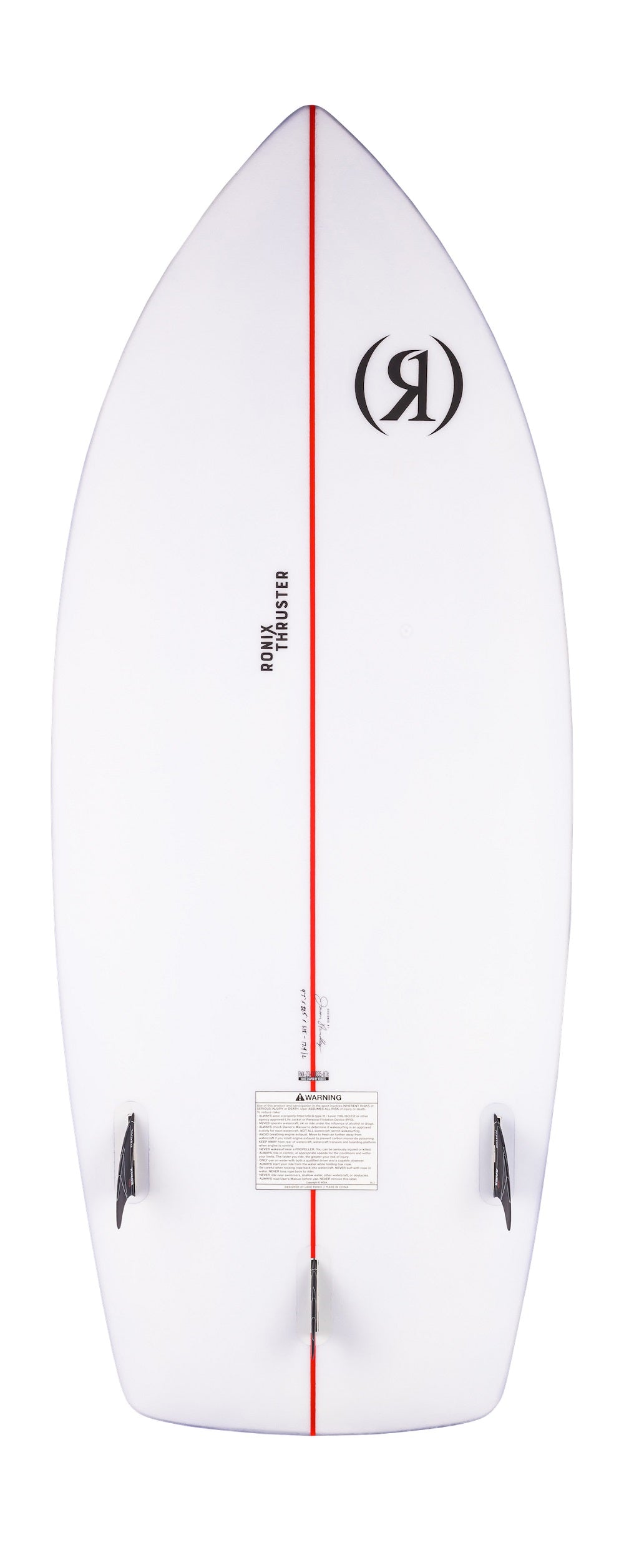 Ronix Flyweight - Thruster - Glacier White / Fire