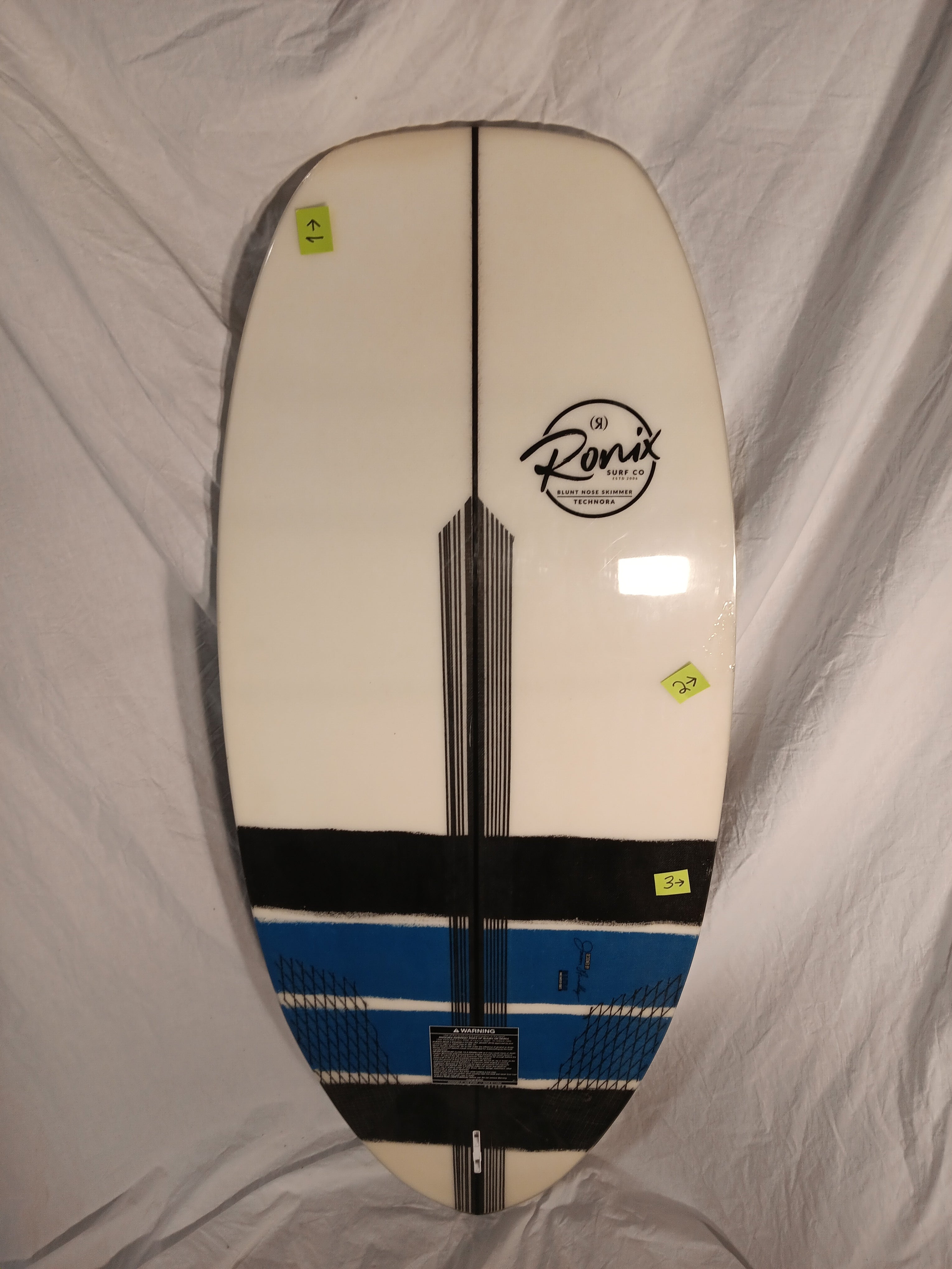 Ronix Koal Technora - Blunt Nose Skimmer - White / Blue / Black - Size: 4'6" Scratch and Dent SD213