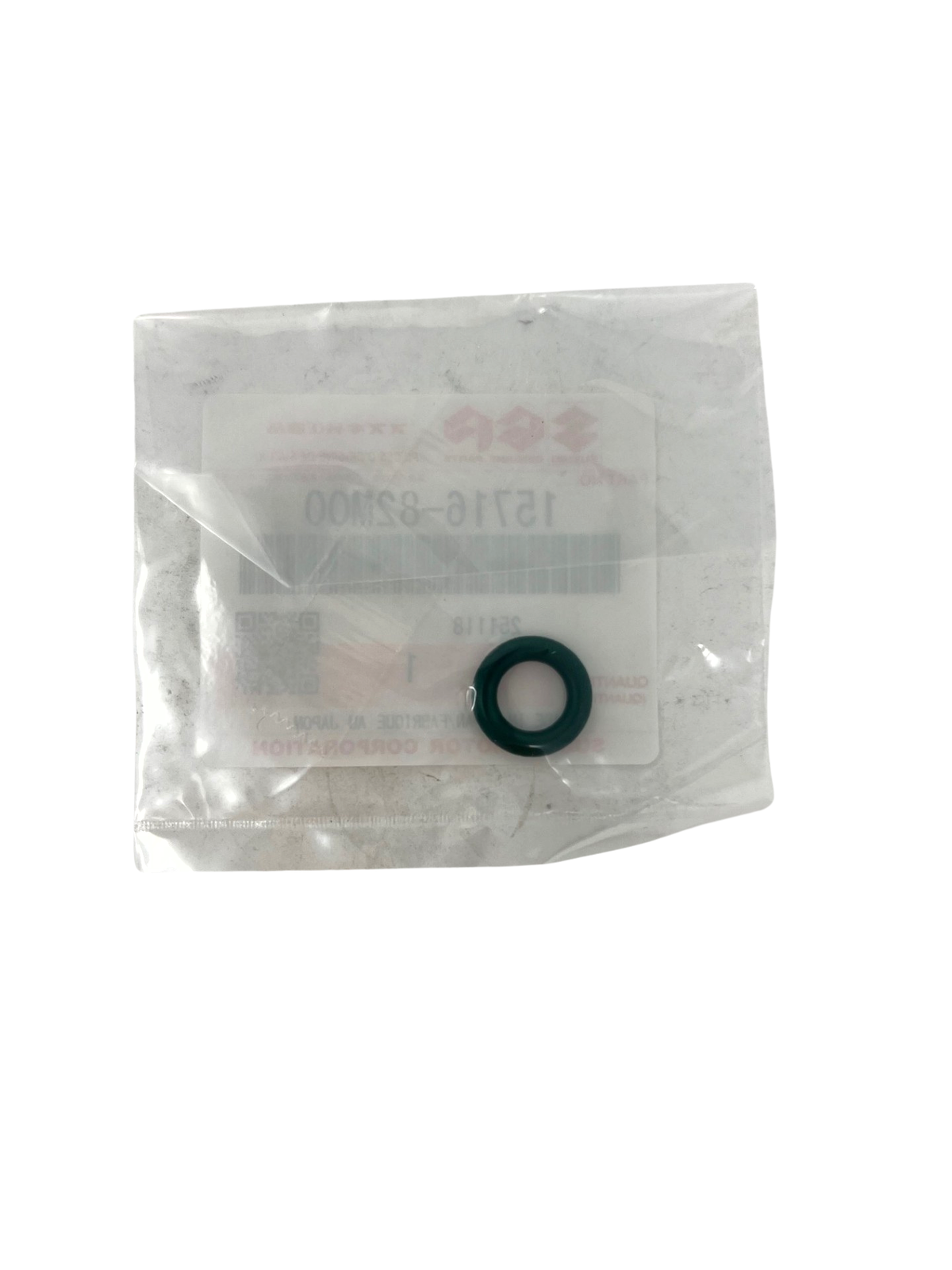 Suzuki 15716-82M00 Lower Fuel Injector O-Ring OEM Seal back of packaging