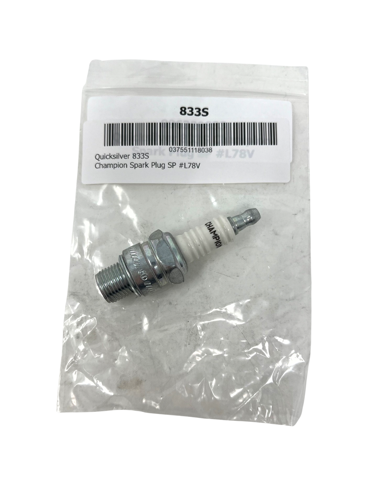 Quicksilver 833S Champion L78V Marine Spark Plug OEM in packaging