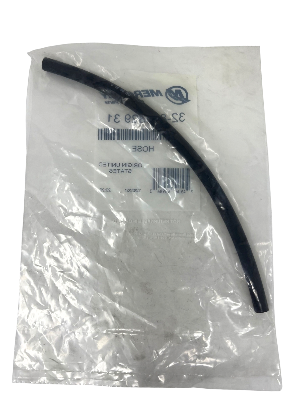 Mercury 85682931 Under-Cowl Fuel Line back of packaging