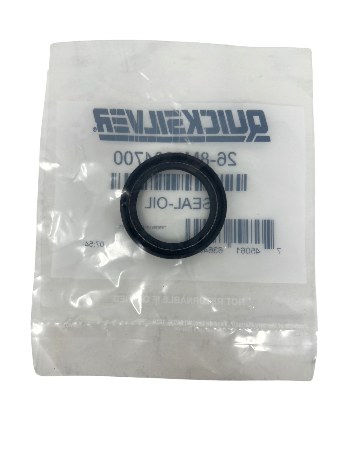 Mercury 8M0204700 Propeller Shaft Oil Seal back of packaging
