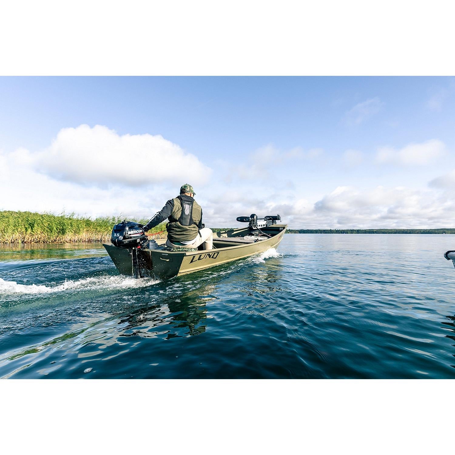 Mercury 1F03201KK 3.5hp Tiller FourStroke Outboard Motor - 15" Shaft, Manual Tilt/Trim, Manual Start