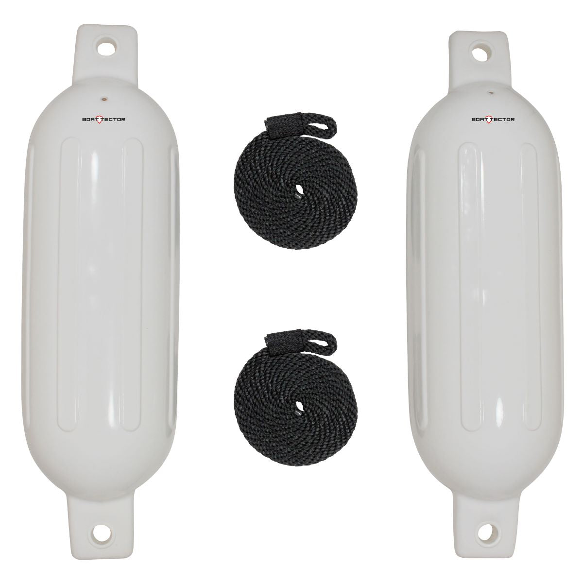 Extreme Max 6" x 22" Fender Bumper Value Pack - White