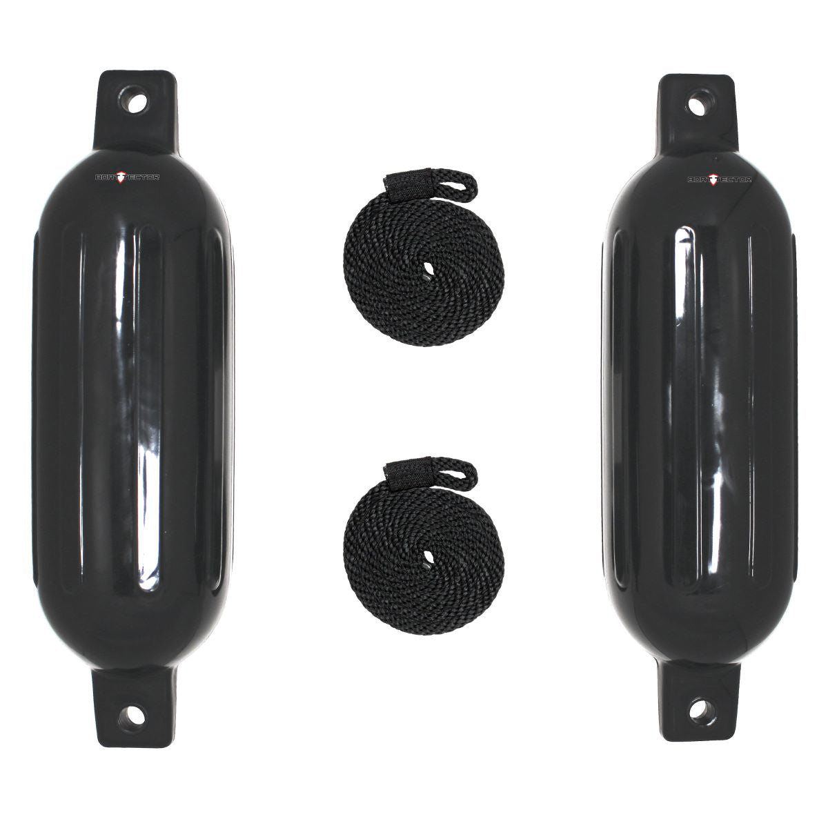 Extreme Max 6" x 22" Fender Bumper Value Pack - Black