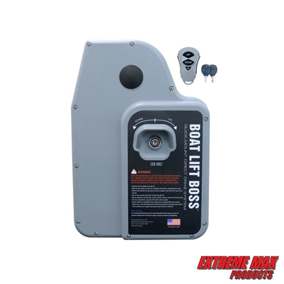 EXTREME MAX 3012.4512 GENERATION 5 BOAT LIFT BOSS DIRECT DRIVE SYSTEM - 120 VOLT, KEY-TURN WITH WIRELESS REMOTE