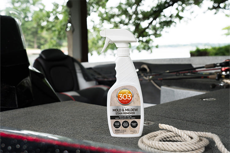 303 Products 30574 mold and mildew cleaner plus blocker for marine vinyl fabric and interior surfaces boat