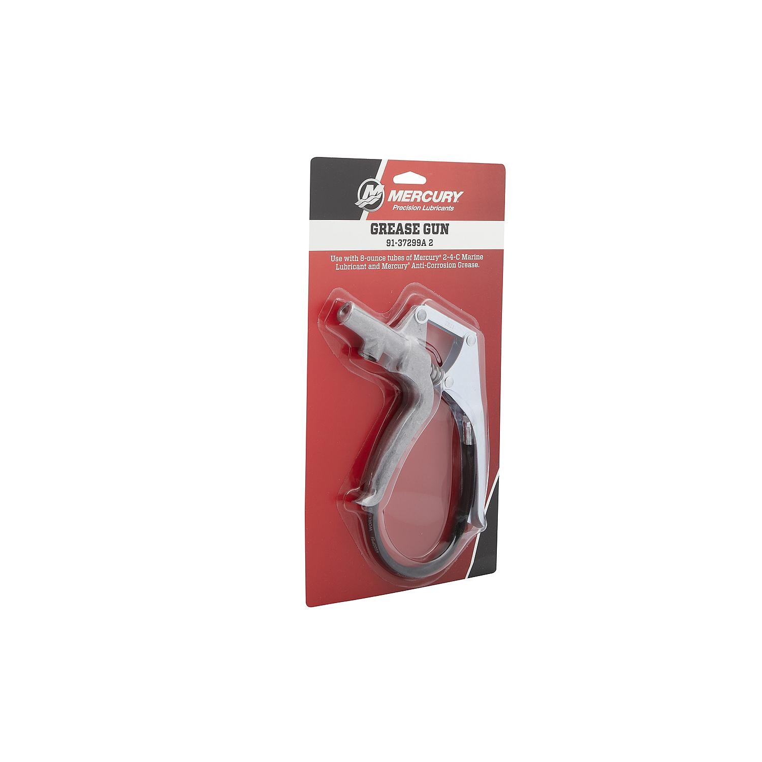 Mercury Precision 37299A2 pistol grip grease gun for 8 oz 227 g tubes with flexible grease feed hose Right