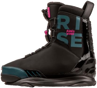 Ronix Womens Wakeboard Boot - Rise - Intuition - Black / Teal / Pink