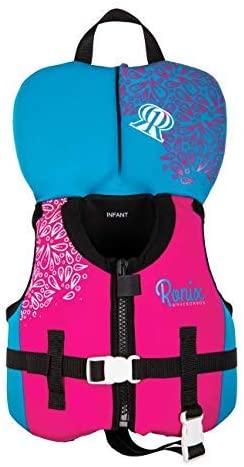 Ronix August Girl’s CGA Life Vest, Pink/Blue — Infant/Toddler up to 30 lb