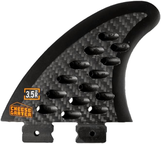 Ronix 3.5 in. - Button - Cheese Grater - Surf Fin - Carbon