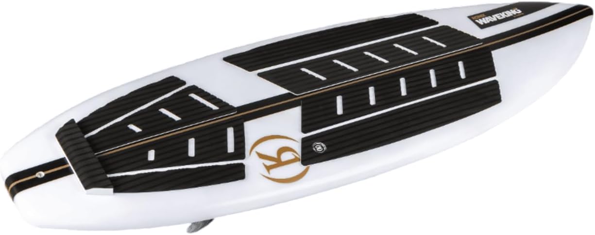 Ronix Wake Surf - Flyweight - Wave King Surfer - White / Black / Gold - 5'7