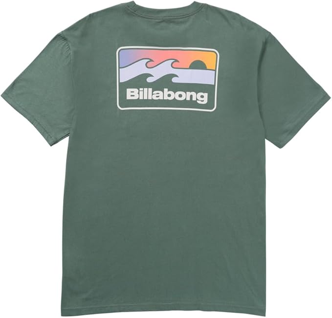 Billabong Men's Runner Premium Short Sleeve, Grey