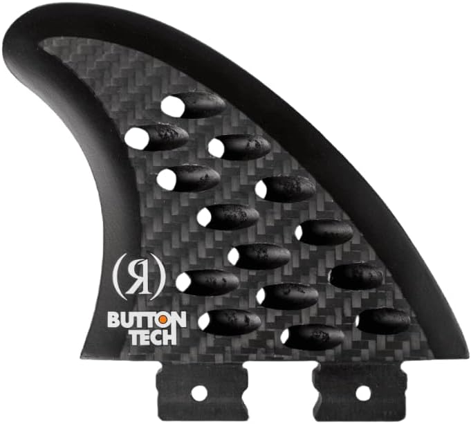 Ronix 3.5 in. - Button - Cheese Grater - Surf Fin - Carbon