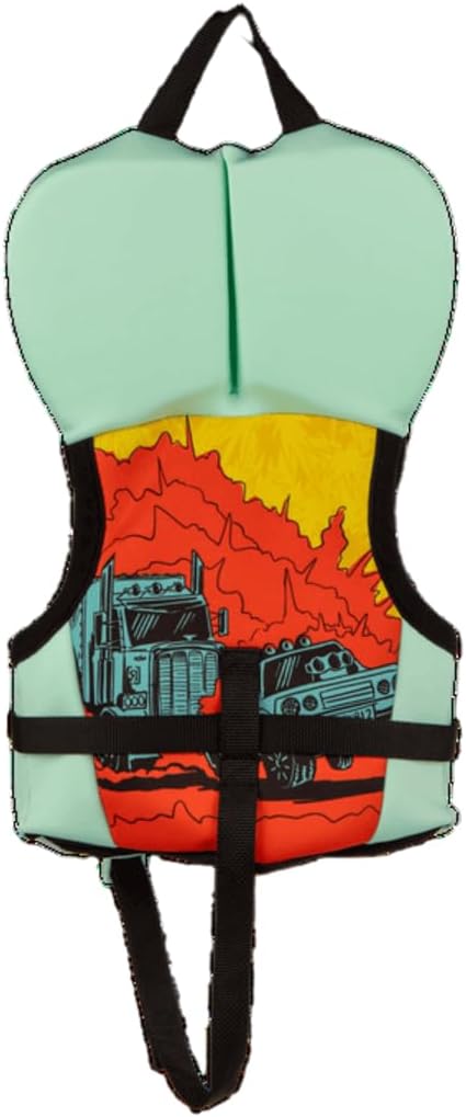 Ronix Vision toddler CGA life vest — blue/yellow up to 30 lbs Back
