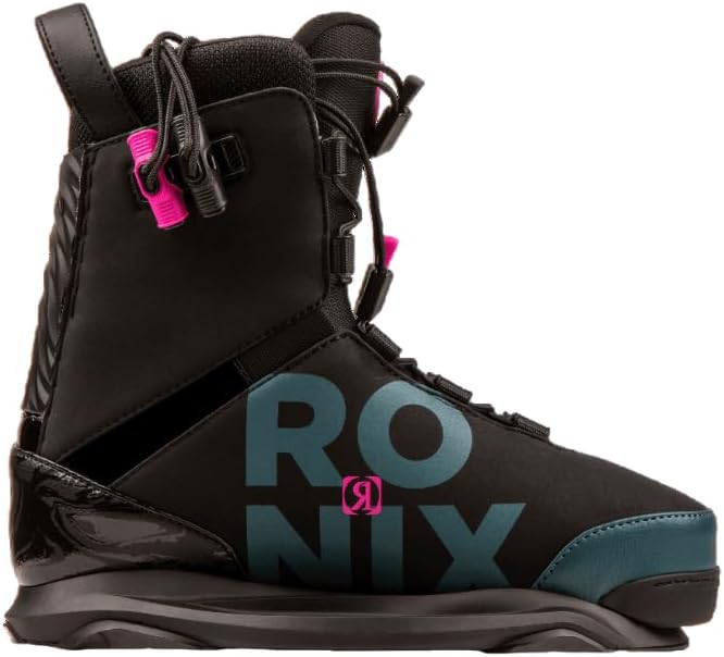 Ronix Womens Wakeboard Boot - Rise - Intuition - Black / Teal / Pink