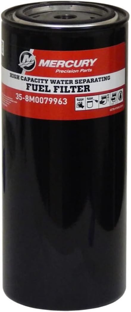 Mercury Fuel Filter - Water Separating - High Capacity - 10 Micron 8M0079963