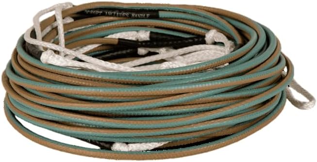 Ronix R8 floating 80-foot 8-section wakeboard mainline, Blue/Champagne, rope only
- side