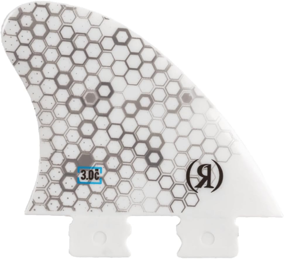 Ronix 3.0 in. - Fiberglass Button - Blueprint - Center Surf Fin - White