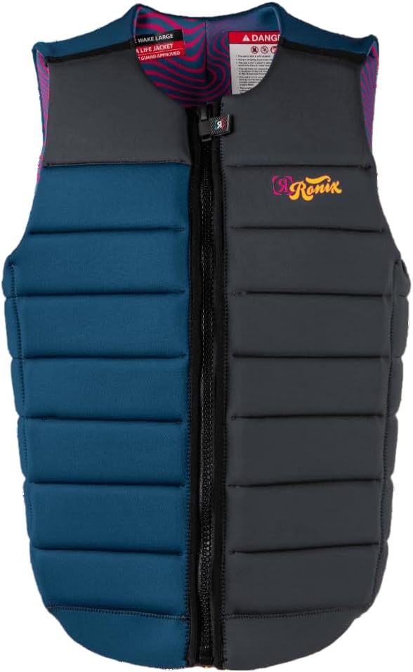 Ronix Purple Haze impact vest — men’s CE‑approved, purple/blue/grey