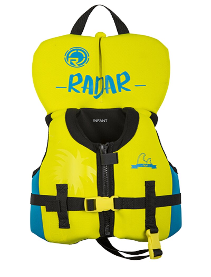 Radar Boy’s CGA life vest — blue/yellow, infant up to 30 lbs