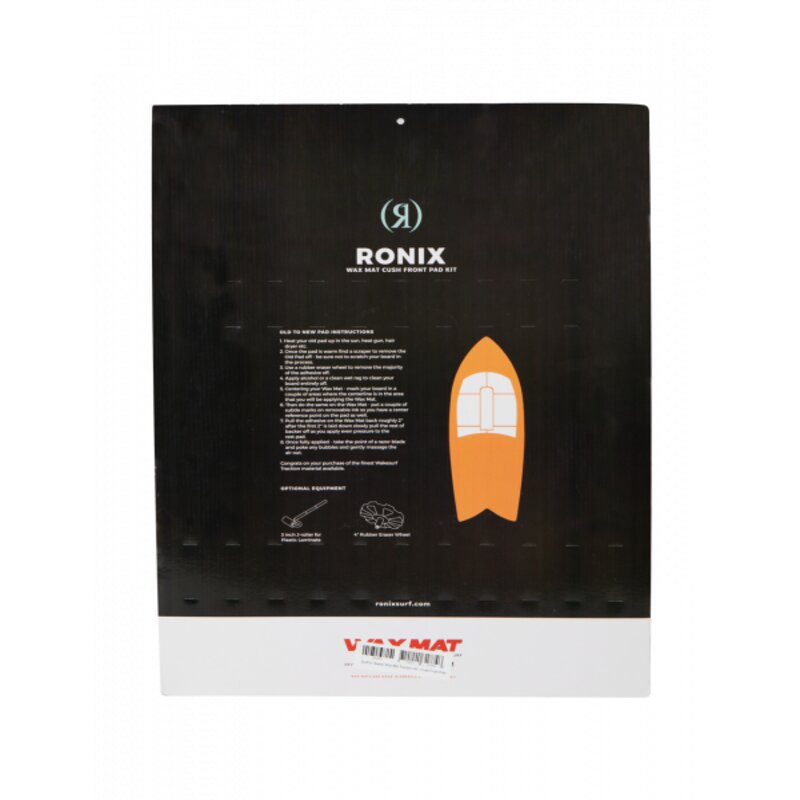 Ronix SurfCo Hawaii Wax Mat Wakesurf Board Traction Kit - Direct Front Pad