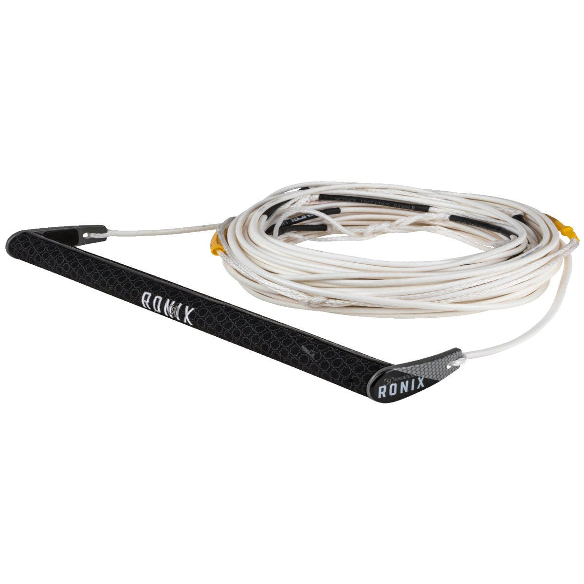 Ronix Combo 6.0 Nylon BarLock Hide Grip wakeboard handle with R6 rope White