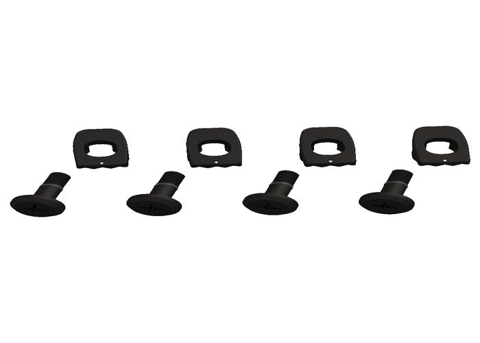 Ronix M6 Wakeboard Boot Hardware- Set of 4 - Black