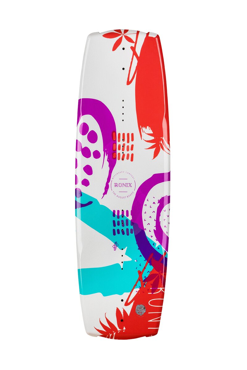 Ronix August Girls Wakeboard - White / Purple / Coral / Blue - 120
