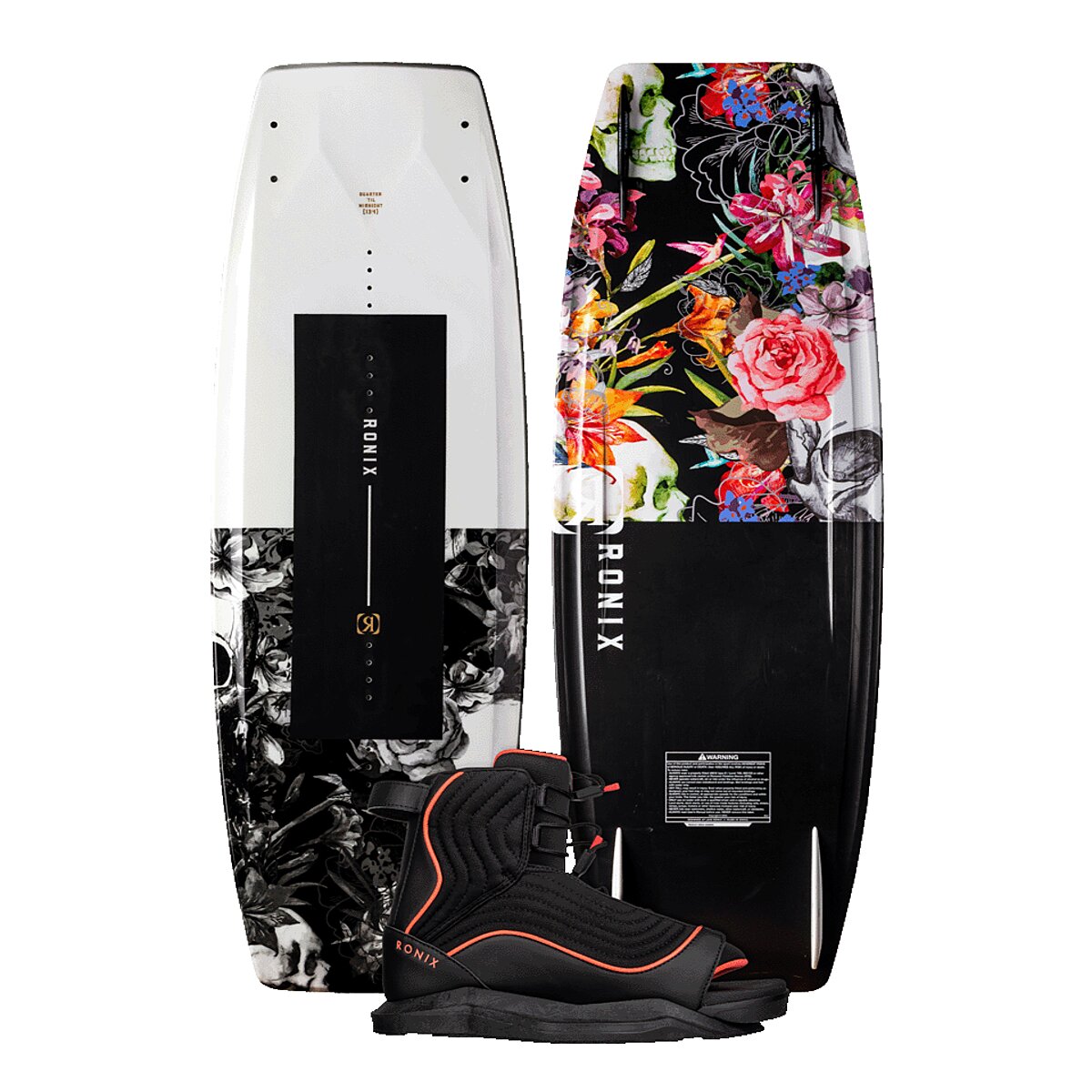Ronix Women's Wakeboard Package Quarter Til Midnight w/ Luxe Boot