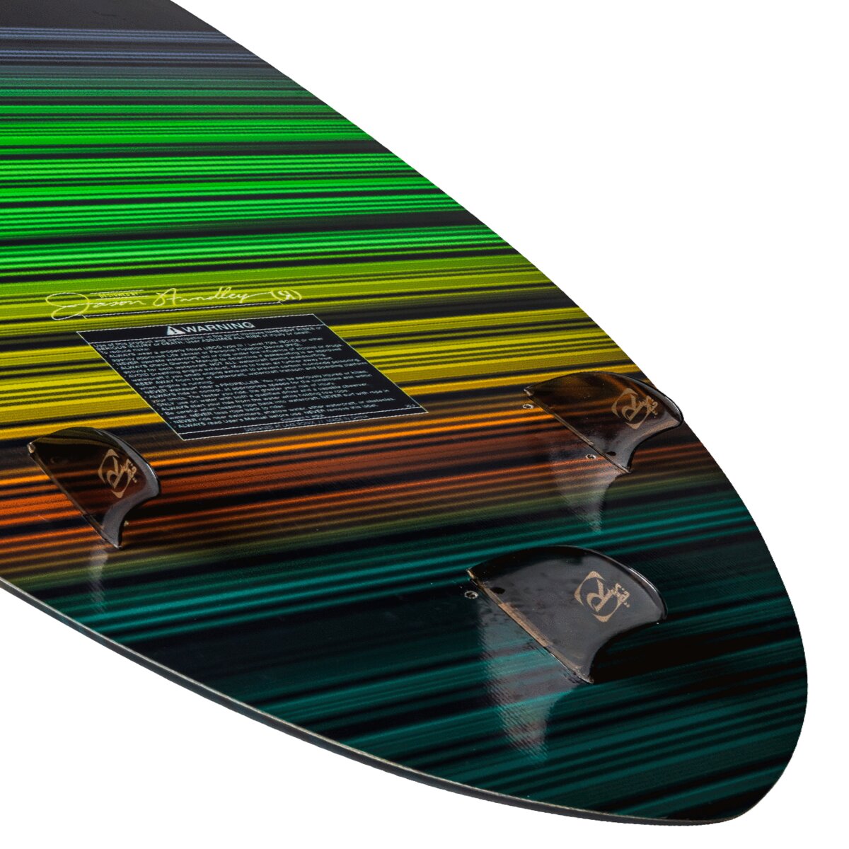 Ronix Modello Skimmer Wakesurf Board - Black / Green / Yellow / Orange