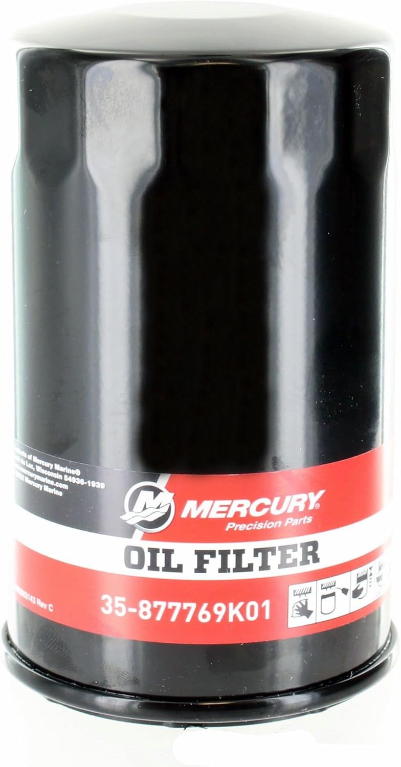 Mercury 877769K01 Oil Filter for L6 Verado 200–400 HP Outboards