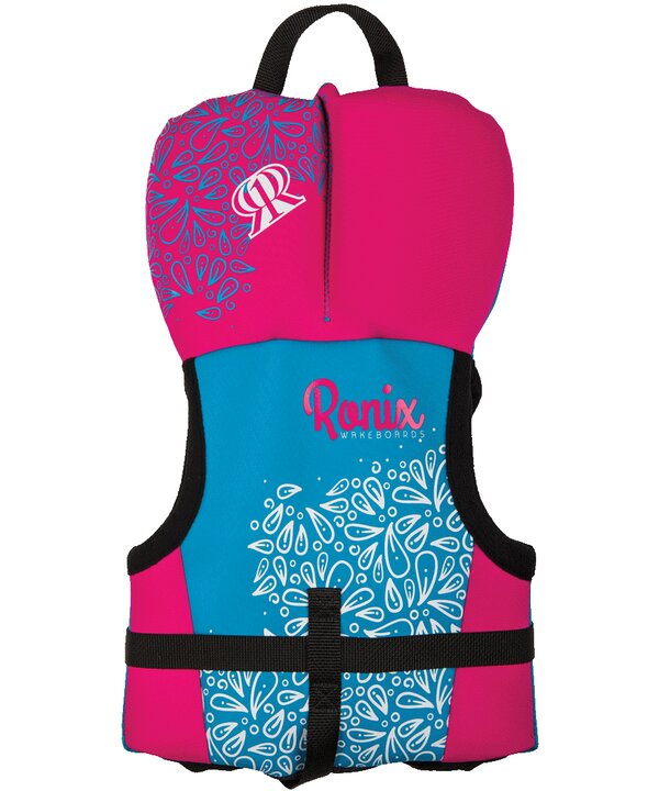 Ronix August Girl’s CGA Life Vest, Pink/Blue — Infant/Toddler up to 30 lb
