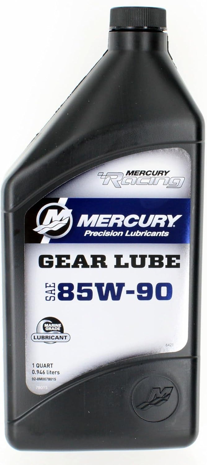 Mercury 8M0078015 Racing (Extreme Performance) Gear Lube 85W-90 — 1 Quart Front