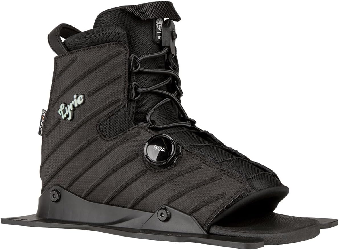 Radar Womens Lyric BOA 2.0 Front Feather Frame Waterski Boot - Coal