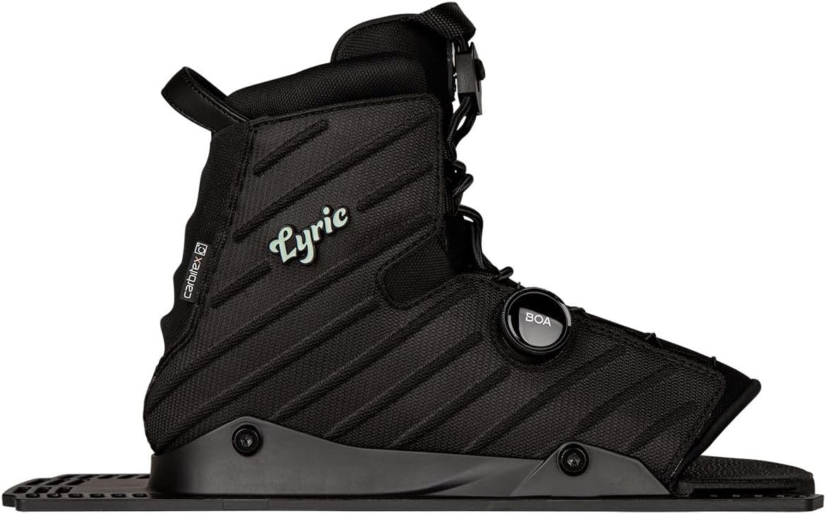 Radar Womens Lyric BOA 2.0 Front Feather Frame Waterski Boot - Coal